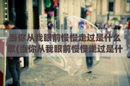 当你从我眼前慢慢走过是什么歌(当你从我眼前慢慢走过是什么歌歌词)