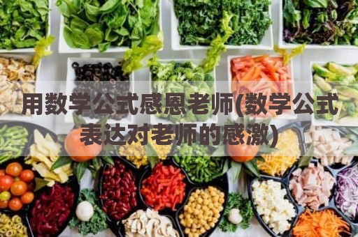 用数学公式感恩老师(数学公式表达对老师的感激)
