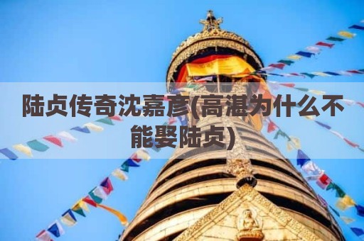 陆贞传奇沈嘉彦(高湛为什么不能娶陆贞)
