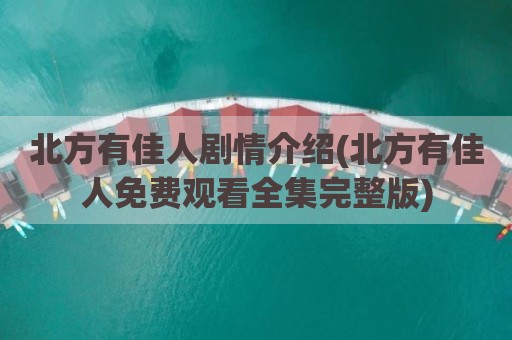 北方有佳人剧情介绍(北方有佳人免费观看全集完整版)