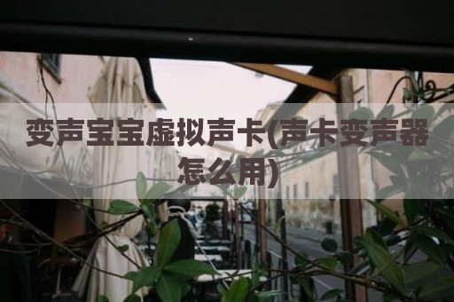 变声宝宝虚拟声卡(声卡变声器怎么用)