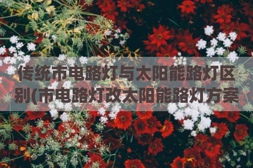 传统市电路灯与太阳能路灯区别(市电路灯改太阳能路灯方案)