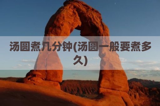 汤圆煮几分钟(汤圆一般要煮多久)