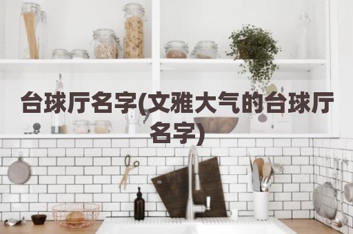 台球厅名字(文雅大气的台球厅名字)