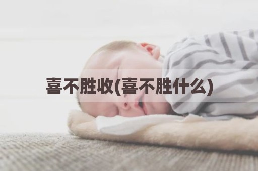 喜不胜收(喜不胜什么)