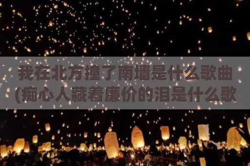 我在北方撞了南墙是什么歌曲(痴心人藏着廉价的泪是什么歌)