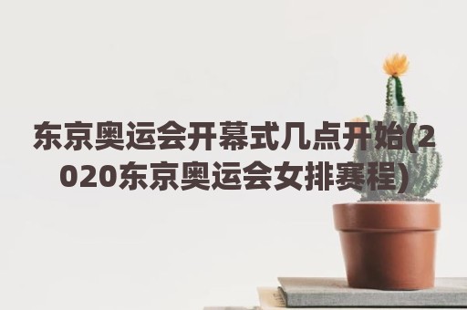 东京奥运会开幕式几点开始(2020东京奥运会女排赛程)