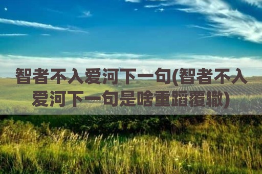 智者不入爱河下一句(智者不入爱河下一句是啥重蹈覆辙)