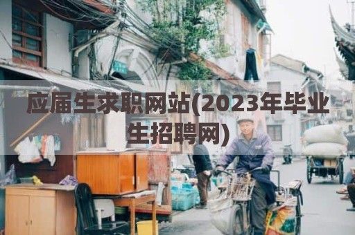 应届生求职网站(2023年毕业生招聘网)