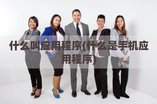 什么叫应用程序(什么是手机应用程序)