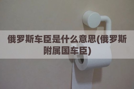 俄罗斯车臣是什么意思(俄罗斯附属国车臣)