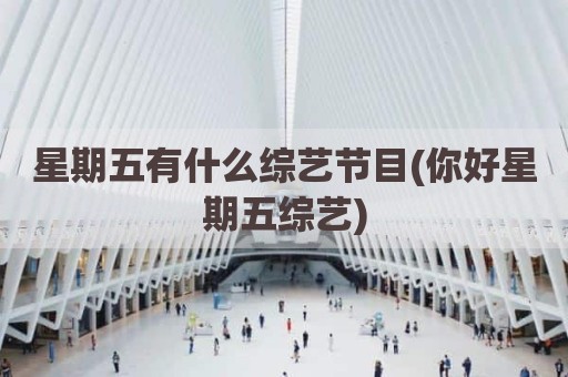 星期五有什么综艺节目(你好星期五综艺)