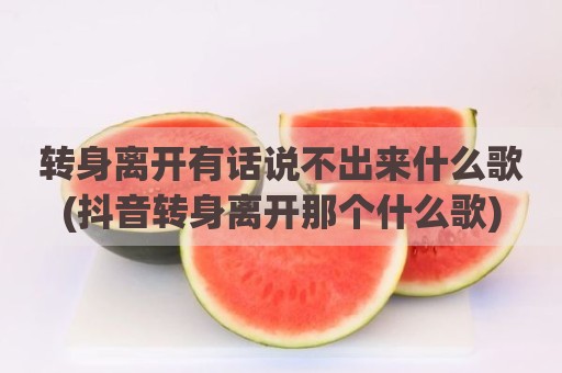 转身离开有话说不出来什么歌(抖音转身离开那个什么歌)