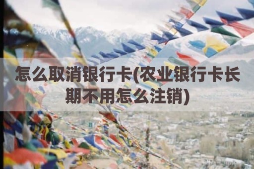 怎么取消银行卡(农业银行卡长期不用怎么注销)