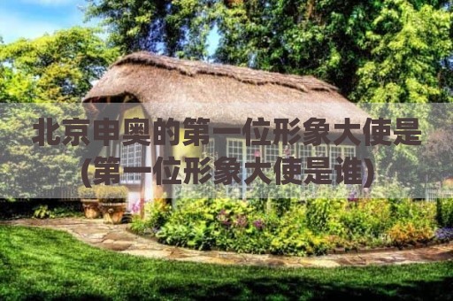 北京申奥的第一位形象大使是(第一位形象大使是谁)