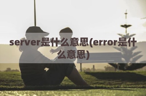 server是什么意思(error是什么意思)