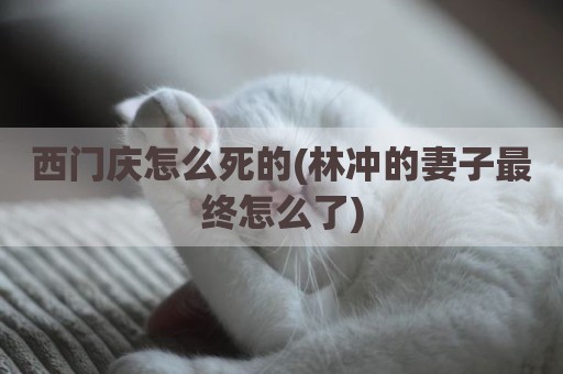 西门庆怎么死的(林冲的妻子最终怎么了)
