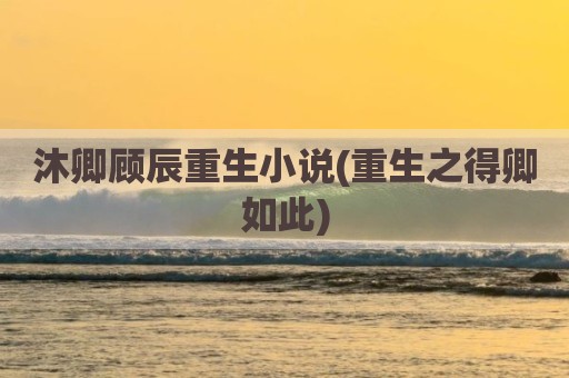 沐卿顾辰重生小说(重生之得卿如此)