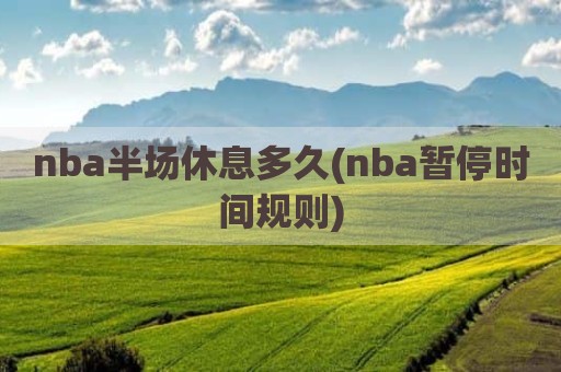 nba半场休息多久(nba暂停时间规则)
