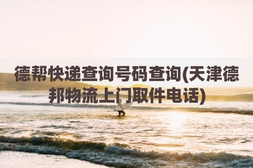 德帮快递查询号码查询(天津德邦物流上门取件电话)