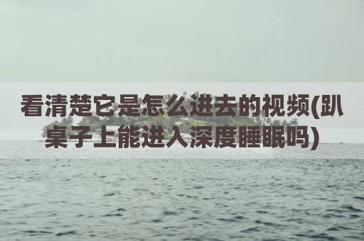 看清楚它是怎么进去的视频(趴桌子上能进入深度睡眠吗)
