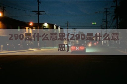 290是什么意思(290是什么意思)