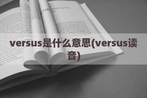 versus是什么意思(versus读音)