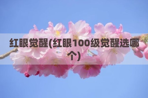 红眼觉醒(红眼100级觉醒选哪个)