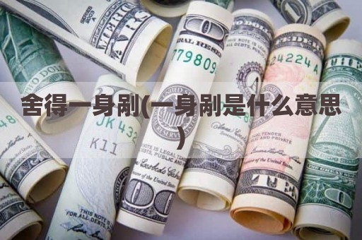舍得一身剐(一身剐是什么意思)