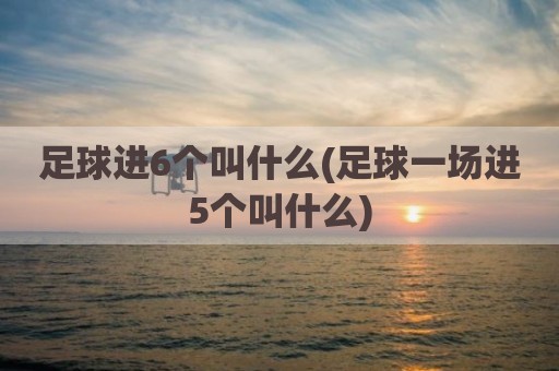 足球进6个叫什么(足球一场进5个叫什么)