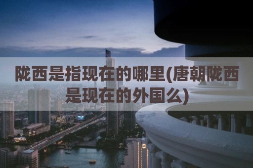 陇西是指现在的哪里(唐朝陇西是现在的外国么)