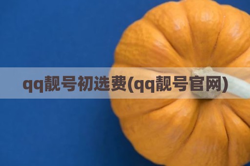 qq靓号初选费(qq靓号官网)