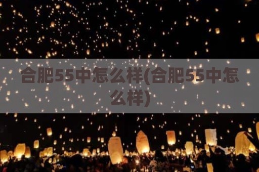 合肥55中怎么样(合肥55中怎么样)