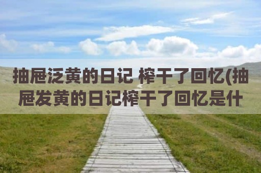 抽屉泛黄的日记 榨干了回忆(抽屉发黄的日记榨干了回忆是什么歌)