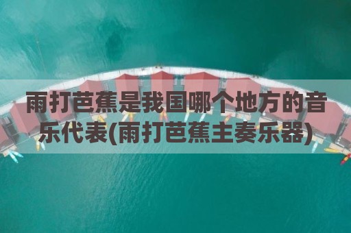 雨打芭蕉是我国哪个地方的音乐代表(雨打芭蕉主奏乐器)