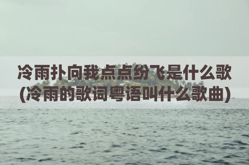 冷雨扑向我点点纷飞是什么歌(冷雨的歌词粤语叫什么歌曲)