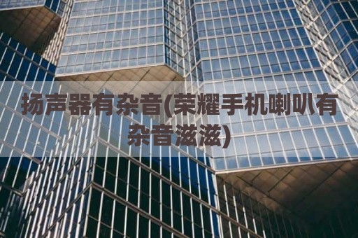 扬声器有杂音(荣耀手机喇叭有杂音滋滋)