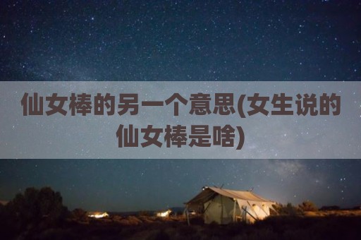 仙女棒的另一个意思(女生说的仙女棒是啥)