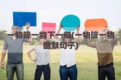 一物降一物下一句(一物降一物幽默句子)
