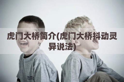 虎门大桥简介(虎门大桥抖动灵异说法)