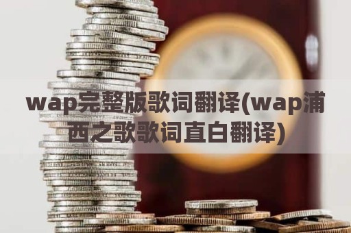 wap完整版歌词翻译(wap浦西之歌歌词直白翻译)