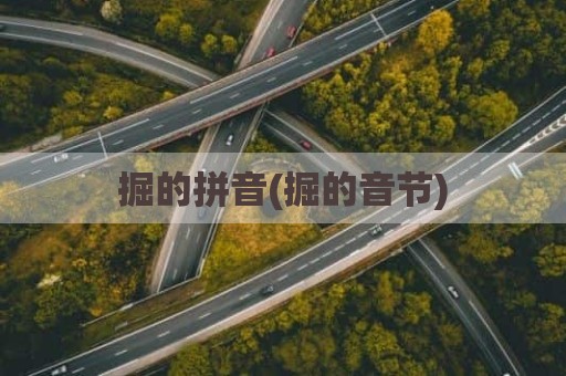 掘的拼音(掘的音节)
