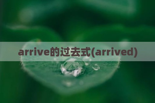 arrive的过去式(arrived)