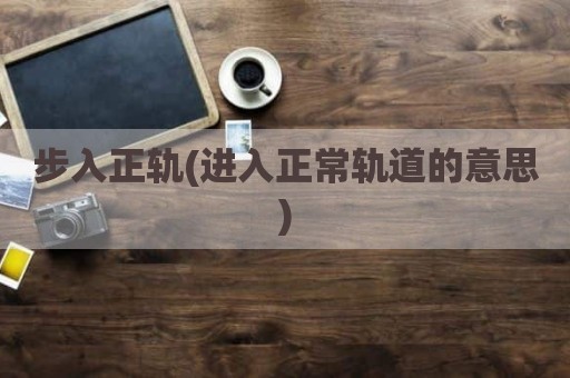 步入正轨(进入正常轨道的意思)