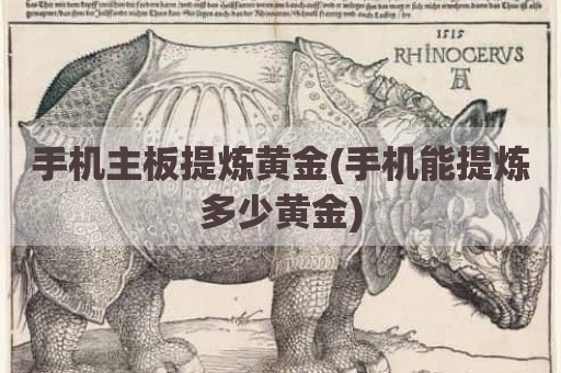 手机主板提炼黄金(手机能提炼多少黄金)