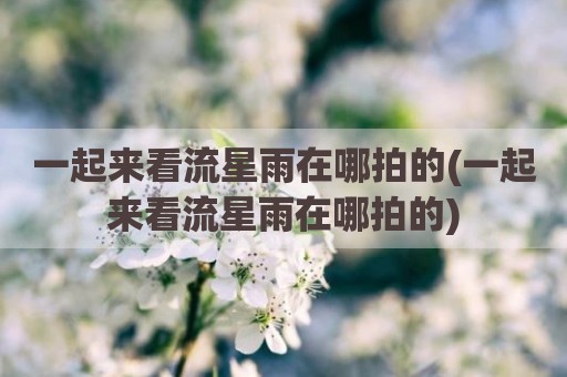 一起来看流星雨在哪拍的(一起来看流星雨在哪拍的)
