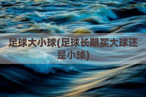 足球大小球(足球长期买大球还是小球)