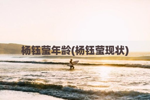 杨钰莹年龄(杨钰莹现状)