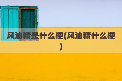 风油精是什么梗(风油精什么梗)