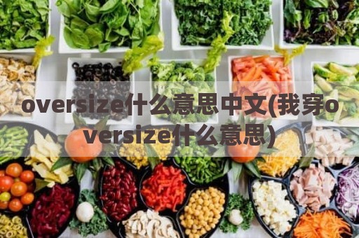 oversize什么意思中文(我穿oversize什么意思)